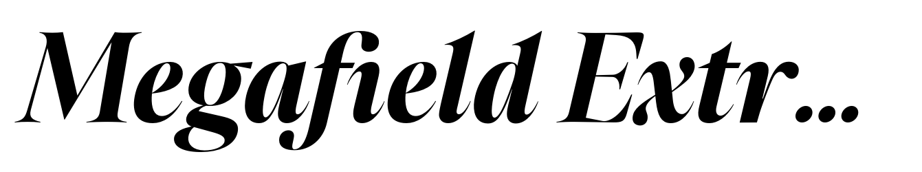 Megafield Extra Bold Italic